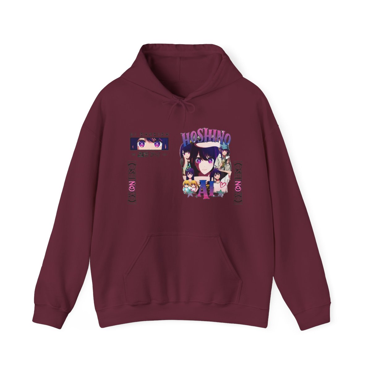 Kawaii Hoodie Anime Oshi No Ko Ai Hoshino Fashion Pullover Hoodies - alternate angle 3, merchandise