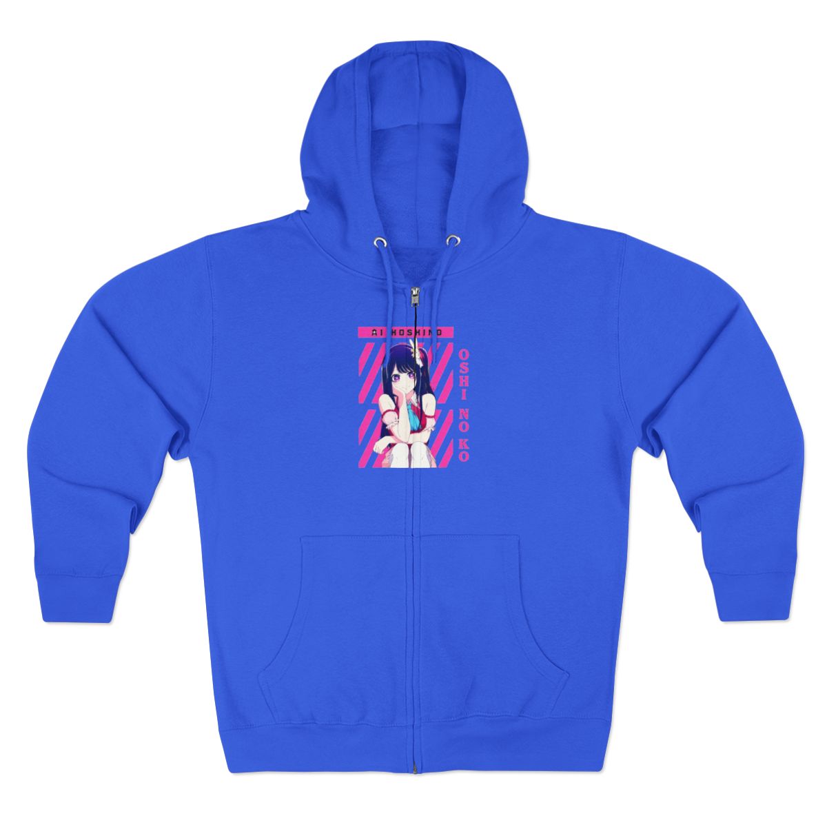 Oshi No Ko Hoodies THNCLZX Oshi No Ko Full-Zip Hoodies Anime Merch Casual Full-ZipHooded Hoodies Clothing Business Supplies - alternate angle 5, merchandise