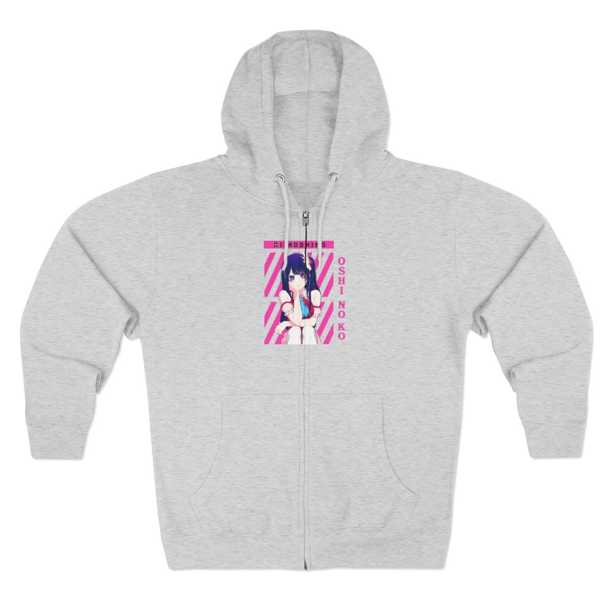 Oshi No Ko Hoodies THNCLZX Oshi No Ko Full-Zip Hoodies Anime Merch Casual Full-ZipHooded Hoodies Clothing Business Supplies - Official Hoodies merchandise
