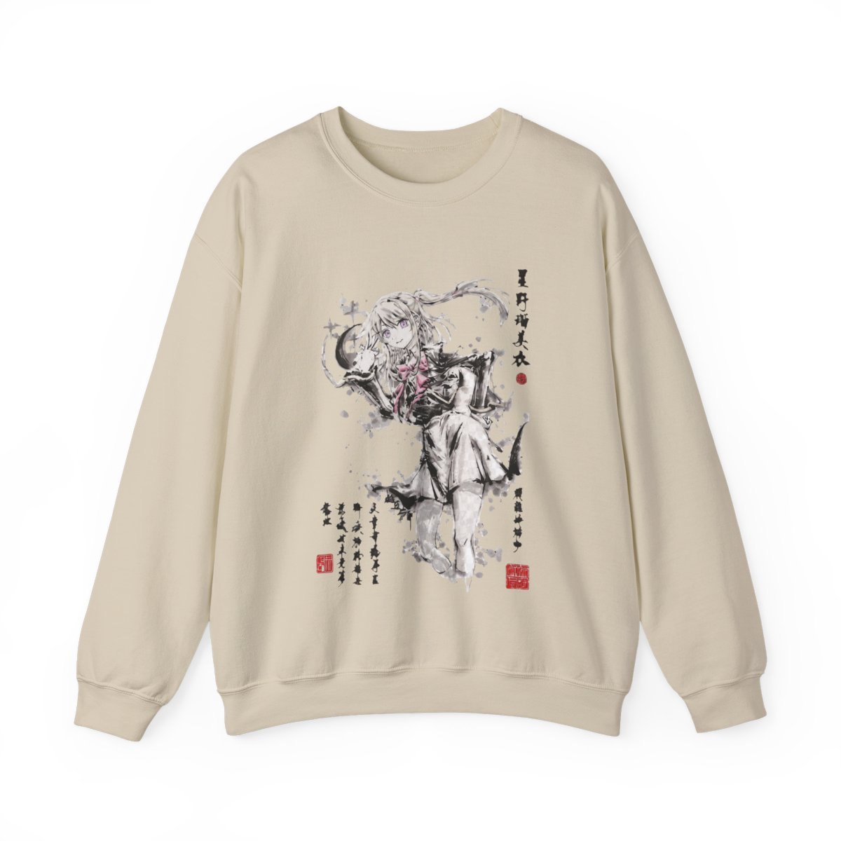 Ruby Hoshino Hoodies, Oshi no Ko Hoodies, Anime Hoodies, Vintage Sweater - Artsholic - Fan Art Merch - alternate angle 4, merchandise